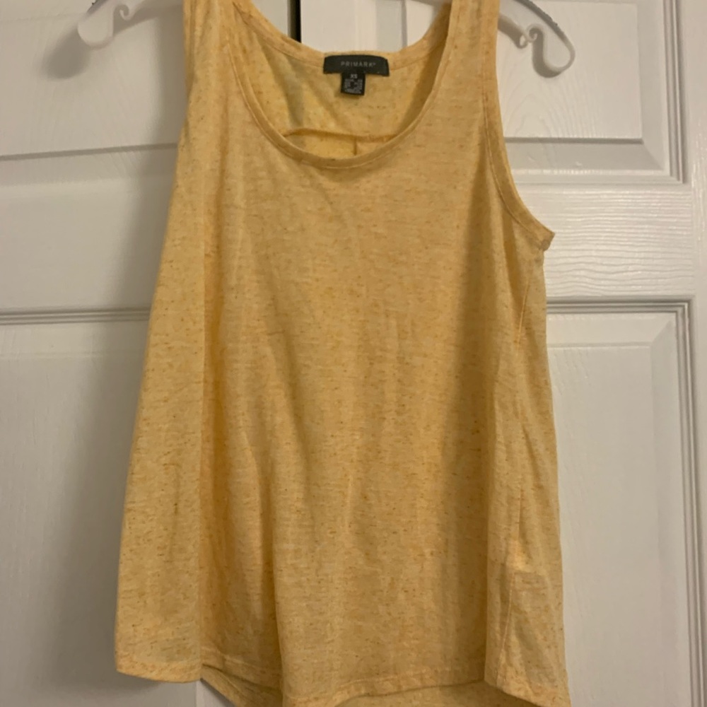 Primark yellow tank top size XS
